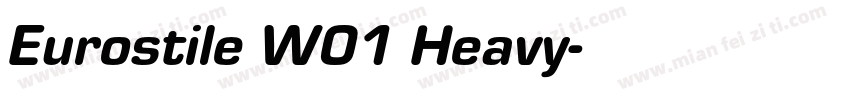 Eurostile W01 Heavy字体转换